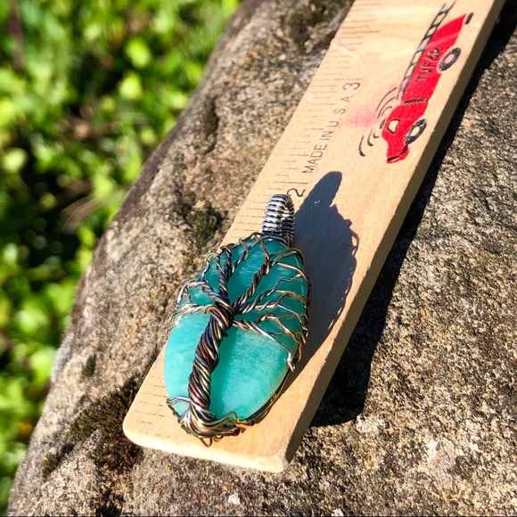 GIFTED Tree of life Amazonite pendant - Picture 6 of 8